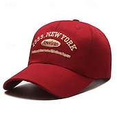 Men's Baseball Cap Sun Hat Trucker Hat Black Navy Blue Polyester / Cotton Blend Embroidered Fashion Casual Street Daily Letter Adjustable Sunscreen Breathable 18