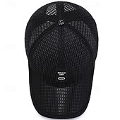 billige Baseballcaps for menn-Herre Baseballcaps Solhatt Trucker Hat Svart Blå polyester Netting Mote Fritid Gate Daglig عادي Justerbare Solkrem Pustende