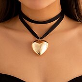 abordables Colliers-Collier Perle Femme Elégant Le style mignon Classique Cœur Mignon Forme de coeur Colliers Tendance Pour Travail Fête scolaire Soirée