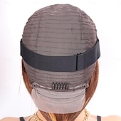 economico Parrucche lace front capelli veri-Parrucche anteriori in pizzo ombre 13x4 evidenziate diritte per le donne p4 / 27 parrucche frontali in pizzo biondo miele con capelli umani con capelli del bambino