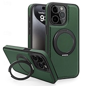 זול נרתיקים לאייפון-טלפון מגן עבור אייפון 16 iPhone 15 Pro Max iPhone 14 13 12 11 Pro Max Plus כיסוי אחורי עם מעמד תמיכה בטעינה אלחוטית עמיד בזעזועים רטרו TPU עור PU