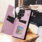 economico Cover Samsung-telefono Custodia Per Samsung Galaxy S24 S23 S22 S21 Ultra Plus S21 FE S25 Ultra Per retro Supporto a molla Slot per schede Resistente agli urti Fiore Floreale TPU PC
