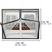 お買い得  窓とドアの画面-メッシュスクリーン蚊ネットウィンドウ用、夏の防虫カーテン、取り外し可能な家庭用スクリーンドア、目に見えないカスタムジッパー蚊ネット調整可能なスクリーンウィンドウ