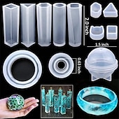 preiswerte Artikel zum Stressabbau-Kristall-Tropfer-Form, Armband-Anhänger, Schmuck-Silikonform, Set mit DIY-Tropfer-Form