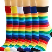 olcso Kiegészítők-LMBT LMBTQ Szivárvány Zoknik &amp; Harisnyák Felnőttek Női meleg leszbikus Pride Parade Büszkeség hónapja Álarcos mulatság Könnyű farsangi jelmez