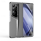 お買い得  サムスン用ケース-サムスン・ギャラクシー Z フォールド 6 Z フォールド 5 Z フォールド 4 フリップカバー スクリーンプロテクター カメラレンズプロテクター 衝撃吸収 レトロ PC
