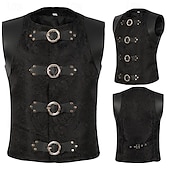 preiswerte Oberteile-Retro Vintage Mittelalterlich Renaissance Weste Prinz Edelmann Herren Halloween Karneval Maskerade LARP Karneval von Venedig Erwachsene