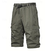 abordables Clásico-Hombre Pantalones cortos tácticos Pantalón Corto Cargo Pantalón corto Shorts para senderismo Botones Multi bolsillo Plano Listo para vestir Corto Diario Exterior Ropa de calle Moda Clásico Azul