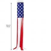 cheap Independence Day Decoration-Patriotic Windsock Independence Day Outdoor Flag Windsock Flag -4th of July Decorations  4th of July Decorations,American Windsock Heavy Duty