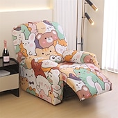 baratos Cobertura de Sofa-capa de sofá reclinável antiderrapante com tudo incluído massagem preguiçoso menino único assento capa de sofá durável poltrona capa protetora elástica para sala de estar ou móveis de escritório