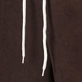 abordables Bermudas estilo casual-Hombre Pantalón corto Pantalones cortos casuales Pantalones cortos de pana Bolsillo Correa Cintura elástica Plano Comodidad Corto Festivos Playa Fin de semana Moda Casual Negro Amarillo Microelástico