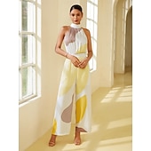  szatén virágos csavaros kombiné