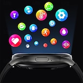 Недорогие Смарт-часы-новый мониторинг температуры тела, Bluetooth-вызов для мужчин и женщин, умные часы, кровяное давление, кислород в крови, мониторинг сердечного ритма, 1,43-дюймовый амолед-экран, мониторинг сахара в