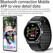 tanie Inteligentne bransoletki-696 p70 zegarek z glukometrem, inteligentny zegarek, 1,32 cala, inteligentna opaska fitness, Bluetooth, EKG + ppg, monitorowanie temperatury, krokomierz, kompatybilny z Androidem, iOS, męskie przypomnienie wiadomości, IP 67, 43 mm, koperta zegarka