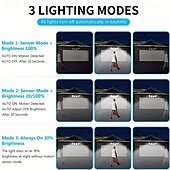 baratos Luzes de rua-holofotes solares sensor de movimento externo 300 led 5 cabeças sensor de movimento movido a energia solar com controle remoto do anoitecer ao amanhecer 3 modos de iluminação