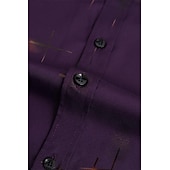 preiswerte Button-Down-Hemden für Herren-Herren Kleidhemd Durchgeknöpft Hemd Bügelfreies Hemd Kragenhemd Stretch Tartan Hochzeit Arbeit Wein Schwarzgrau Schwarz Weiß Langarm Quadrathals Ganzjahres Bekleidung