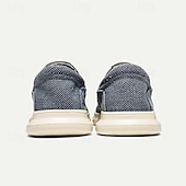 levne Pánské nazouváky a mokasíny-pánské ležérní slip-on tkané mokasíny – lehké prodyšné boty pro každodenní pohodlí
