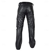 economico Fondi-Punk &amp; Gotico Medievale Steampunk Pantaloni Pantaloni da moto a gamba dritta Cavalieri Motociclisti Per uomo Casual Quotidiano Adulti Pantaloni