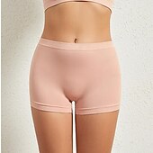 Недорогие Трусики-женские трусики корректирующее белье чистый цвет спорт базовые домашние тренажеры нейлон дышащие шорты лето весна домашняя одежда