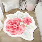 economico tappeti per soggiorno e camera da letto-Tappeti Tappeti A Forma Di Fiore Semplice Tappeto 3d Grande Fiore Tappetini Lavabili