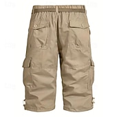 abordables Clásico-Hombre Pantalones cortos tácticos Pantalón Corto Cargo Pantalón corto Shorts para senderismo Botones Multi bolsillo Plano Listo para vestir Corto Diario Exterior Ropa de calle Moda Clásico Azul
