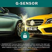お買い得  車載DVR-車用デュアルレンズダッシュカム ブラックボックス HD 1080p 車載ビデオレコーダー Wi-Fi ナイトビジョン Gセンサー ループ録画 DVR 車載カメラ