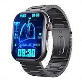 tanie Smartwatche-F100 inteligentny zegarek połączenie bluetooth 2.1 calowy duży ekran ekg hrv 24-godzinny monitor zdrowia tętna sos mężczyźni kobiety smartwatch