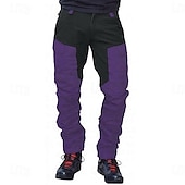abordables Pantalones cargo-Hombre Pantalones cargo Pantalones de combate Pantalones para senderismo Botones Multi bolsillo Puño elástico Bloque de color Comodidad Secado rápido Casual Diario Festivos Deportes Moda Morado