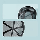 baratos Boné de beisebol masculino-Homens Boné de beisebol Chapéu de sol Chapéu de caminhoneiro Preto Branco 100% algodão Com Transparência Moda Casual Rua Diário Tecido Ajustável Filtro Solar Respirável