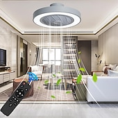 お買い得  シーリングファンライト-天井ファン ライト付き 50cm 19.66インチ 30W*2 マカロン安全無段階調光天井ファンライト リモコン付き アプリコントロール タイマー付き 6速埋め込み式天井ファン ライト付き AC110V AC220V
