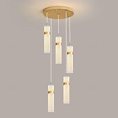 abordables Éclairages grappe-3 lumières 5 lumières 28 cm Conception unique Conception de l&#039;île Lampe suspendue Acrylique Acrylique Plaqué Finitions Peintes Moderne Style nordique 85-265V