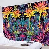 tanie gobeliny artystyczne-malowanie tropikalnych liści wiszące gobelin wall art duży gobelin mural wystrój fotografia tło koc zasłona strona główna sypialnia dekoracja salonu