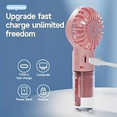 preiswerte Ventilator-Handheld Sprühventilator – Großer tragbarer Wassernebelventilator für den Außenbereich USB-aufladbar