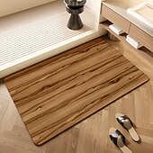 cheap Doormats-Wood Pattern Doormat Kitchen Mat Floor Mat Non-Slip Area Rug Oil Proof Rug Indoor Outdoor Mat Bedroom Decor Bathroom Mat Entrance Rug