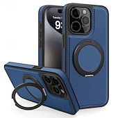 זול נרתיקים לאייפון-טלפון מגן עבור אייפון 16 iPhone 15 Pro Max iPhone 14 13 12 11 Pro Max Plus כיסוי אחורי עם מעמד תמיכה בטעינה אלחוטית עמיד בזעזועים רטרו TPU עור PU