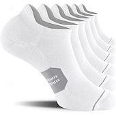 abordables calcetines de hombre-Hombre Paquete de 6 Paquetes múltiples Calcetín Calcetines hasta el Tibio Calcetines Cortos Calcetines para correr Calcetines informales Negro Blanco Color Bloque de color Deporte Diario Vacaciones