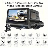 abordables DVR pour voiture-HD 4.0 voiture dvr image de recul garde de stationnement vision nocturne 3 caméra d&#039;enregistrement tachygraphe