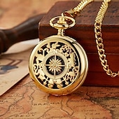 economico Accessori da campeggio-Orologio da tasca con bussola in stile vintage, attrezzatura essenziale per l&#039;alpinismo all&#039;aperto e le avventure di esplorazione