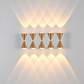 economico Lampade LED da parete-lampada da parete a led 2/3/4/5 teste esterno impermeabile in vetro alluminio 90 cm moderno creativo luce bianca calda corridoio balcone ip65 85-265 v