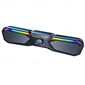cheap Speakers-Wireless bluetooth speaker multimedia computer speaker RGB wired subwoofer sound bar suitable for PC notebook desktop speakers