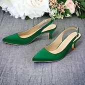 abordables Officiel-Escarpins violets à bride arrière et bout pointu pour femme - chaussures élégantes pour soirées et événements