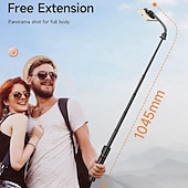 abordables Palos selfie-Palo de selfie  Bluetooth Extensible Longitud máxima 104.5 cm Para Universal Androide / iOS Universal