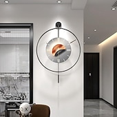 levne Nástěnné ozdoby-nordic light luxusní hodiny nástěnné dekorace nástěnné hodiny 50/60 cm moderní domácí nástěnné hodiny do obývacího pokoje černé zlato