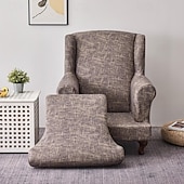 preiswerte Sesselabdeckung &amp; Armless Chair Cover-weicher, elastischer Tigerbankbezug, Freizeithockerbezug, karierter Rundum-Sofastuhlbezug