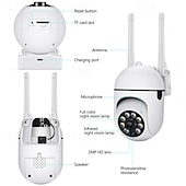 voordelige IP-netwerkcamera&#039;s voor binnen-A7 IP-camera 1080P HD PTZ Lamp WIFI Nacht Zicht Binnen Ondersteuning