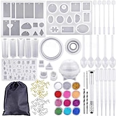 preiswerte Artikel zum Stressabbau-Kristall-Tropfer-Form, Armband-Anhänger, Schmuck-Silikonform, Set mit DIY-Tropfer-Form