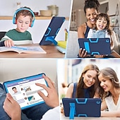 Χαμηλού Κόστους θήκες lenovo-Δισκίο Θήκες Καλύμματα Για Lenovo M9 HD TB-310FU M8 4th Gen TB300FU M10 Plus 3rd Gen 10.6&quot; TB-125/128 Χερούλι με ρυθμιζόμενη βάση στήριξης Ανθεκτική σε πτώσεις PC Σιλικόνη
