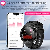 cheap Smartwatch-696 FD02 Smart Watch 1.46 inch Smartwatch Fitness Running Watch Bluetooth ECG+PPG Pedometer Call Reminder Compatible with Android iOS Women Men Hands-Free Calls Message Reminder IP 67 50mm Watch Case