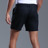 economico Classico-Per uomo Shorts Shorts di Lino Pantaloncini Estivi Tasca Frontale Tinta unica Comodità Traspirante Corto Casuale Quotidiano Vacanza Moda Nero Bianco Inelastico