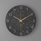 abordables Detalles para la pared-Reloj de pared grande de madera con vórtice de tiempo de 12 pulgadas y 30 cm, reloj de pared con movimiento de cuarzo silencioso y sin tictac, sala de estar creativa nórdica, reloj de pared de moda,